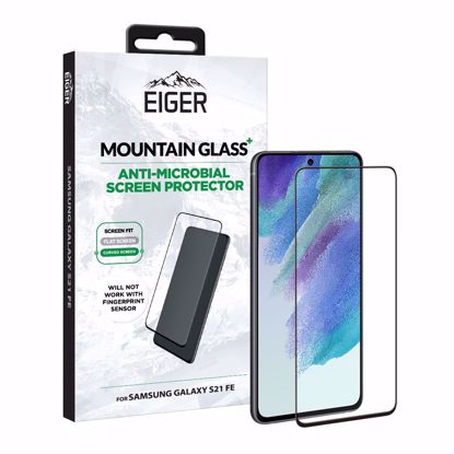 Picture of Eiger Eiger Mountain Glass+ 3D Screen Protector for Samsung Galaxy S21 FE Smart Lock